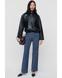 By Anthropologie - Low-Rise Straight-Leg Utility Trousers - Lyst