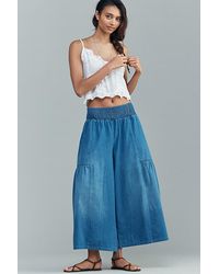 Pilcro - Pull-On High-Rise Crop Wide-Leg Jeans - Lyst