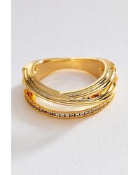 Anthropologie - Stacked Crystal Ring - Lyst
