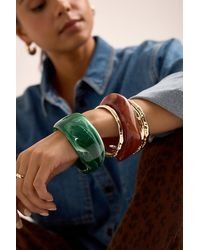 By Anthropologie - Chunky Resin Bangle Bracelet - Lyst