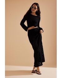 SELECTED - Niva High-Waisted Crochet Maxi Skirt - Lyst