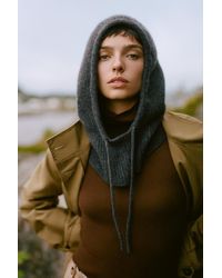 By Anthropologie - 100% Cashmere Ribbed Hood - Lyst