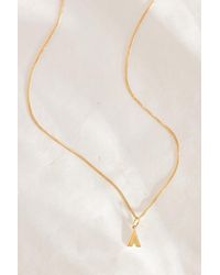Rachel Jackson - Plated Initial Monogram Pendant Necklace - Lyst