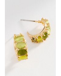By Anthropologie - Crystal Baguette Earrings - Lyst