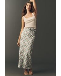 Maeve - The Colette Plaid Maxi Skirt By - Lyst