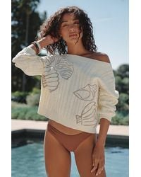 Celandine - X Holly Francesca Boat-Neck Embroidered Heritage Jumper - Lyst