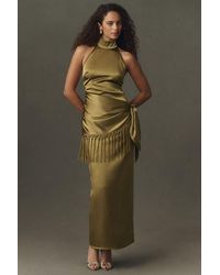 Mare Mare - Fringe Sarong Midi Dress - Lyst