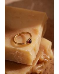 Rachel Jackson - Mini Garnet Heart Ring - Lyst