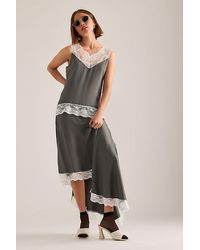 OperaSPORT - Livia Asymmetric Lace-Trim Skirt - Lyst