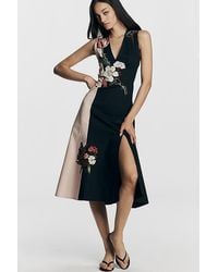 By Anthropologie - Sleeveless V-Neck Deco A-Line Dress - Lyst
