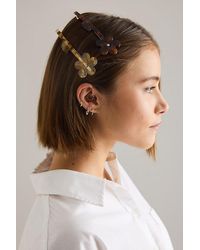 Anthropologie - Flower Barrette Hair Clips, Set Of 4 - Lyst