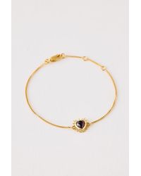 Rachel Jackson - Electric Love Garnet Heart Bracelet - Lyst