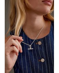 Tilly Sveaas - Sterling Small T-Bar Chain Necklace - Lyst