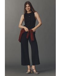 Maeve - Button-Front Knitted Vest - Lyst