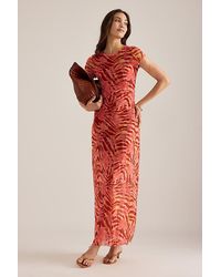 Wild Lovers - Heatwave Cap-Sleeve Mesh Maxi Dress - Lyst