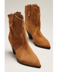 By Anthropologie - Western Ankle Boots - Lyst