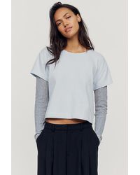 Pilcro - Double Layered Long-Sleeve T-Shirt - Lyst