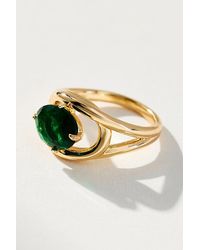 By Anthropologie - Large Stone Cocktail Ring - Lyst