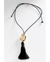 By Anthropologie - Tassel Pendant Necklace - Lyst
