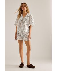 It's 9pm - Luna Ruffle Short Organic Cotton Pyjama Set - Lyst