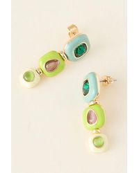 By Anthropologie - Stone Drop Earrings - Lyst