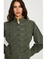 By Anthropologie - Denim Military Jacket - Lyst