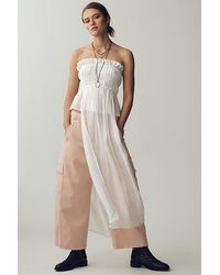 Pilcro - The Izzie Relaxed Pull-On Cargo Barrel Trousers By - Lyst