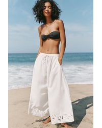 Celandine - Cutout Linen-Blend Trousers - Lyst
