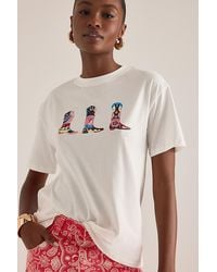 Never Fully Dressed - Cowboy Boot Graphic T-Shirt - Lyst