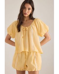 Damson Madder - Maura Lace-Trim Bloomer Shorts - Lyst