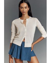 By Anthropologie - Fitted Sheer Cardigan - Lyst