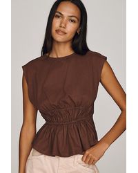 Pilcro - Cotton Waisted Muscle Top - Lyst