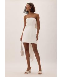 Nobody's Child - Lucienne Ivory Strapless Bow Mini Dress - Lyst