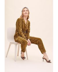anthropologie scarf printed jumpsuit