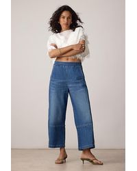 Pilcro - The Izzie Relaxed Pull-On Barrel Jeans By - Lyst
