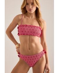 Damson Madder - Shirred Bow Bikini Bottoms - Lyst