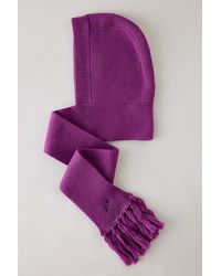 Damson Madder - 100% Wool Hooded Scarf - Lyst