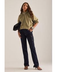 Pilcro - Dylan Mid-Rise Puddle Straight-Leg Jeans - Lyst