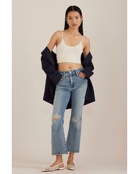 GOOD AMERICAN - Soft-Tech Good Legs Cropped Bootcut Jeans - Lyst