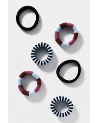 By Anthropologie - Striped Hair Ties, Set Of 6 - Lyst