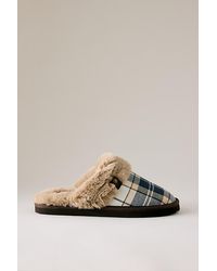 Barbour - Claudia Tartan Mule Slippers - Lyst