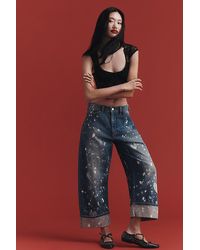 Pilcro - The Kayden Heart Barrel Carpenter Jeans By - Lyst