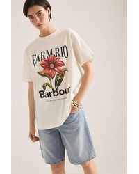 BARBOUR X FARM RIO - Wild Flower T-Shirt - Lyst