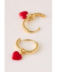 Enamel Copenhagen - Amore Huggie Hoop Earrings - Lyst