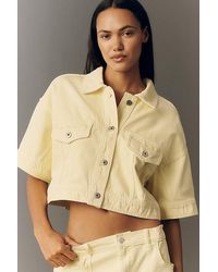 Pilcro - Regenerative Cotton Cropped Denim Jacket - Lyst