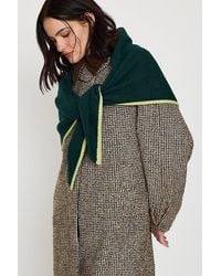 By Anthropologie - Large Tipped Knit Triangle Scarf - Lyst
