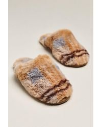 Maeve - Faux-Fur Scuff Slippers - Lyst