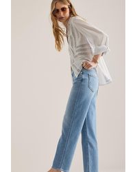 PAIGE - Mason Ankle Straight-Leg Jeans - Lyst