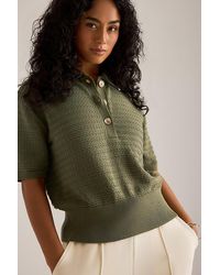 Varley - Guilia Knit Polo Top - Lyst