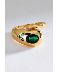 By Anthropologie - Crystal Wrap Adjustable Ring - Lyst
